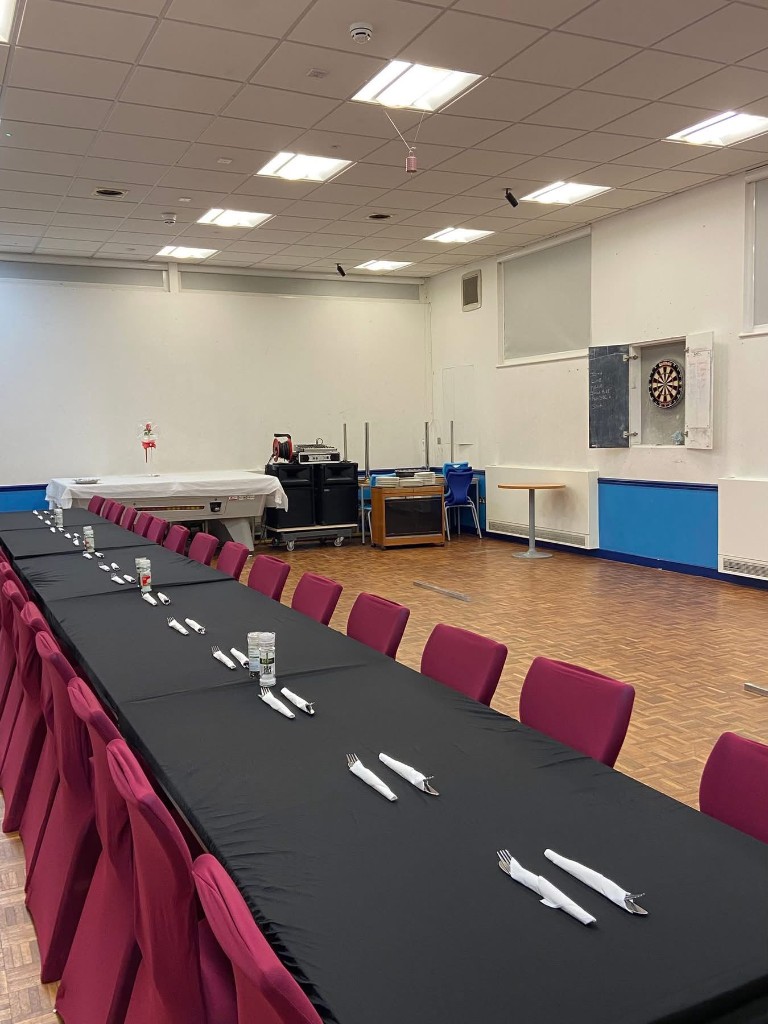 Function room available for venue hire at Chiltern Sports & Social Club